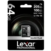 Carte secure digital LEXAR SDXC SILVER PLUS 64 G V 30