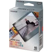 Consommable instantané FUJIFILM INSTAX FILM WIDE BRUSHED METAL