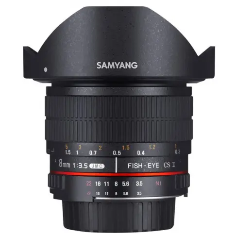 Objectif à focale fixe SAMYANG SAM 8 NIKONAE - 1
