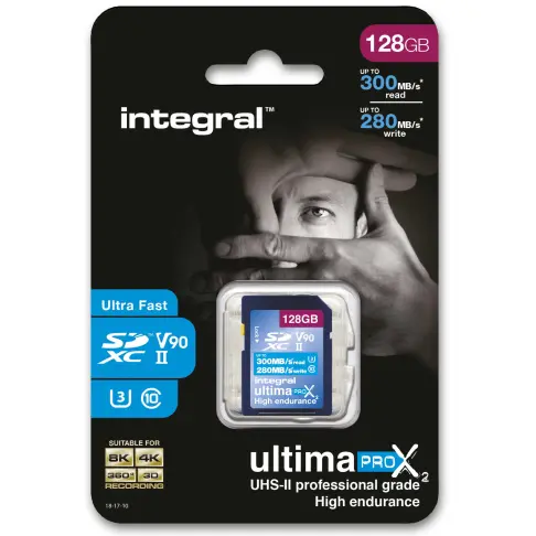 Carte mémoire INTEGRAL INSDX 128 G 300/280 U 2 - 2