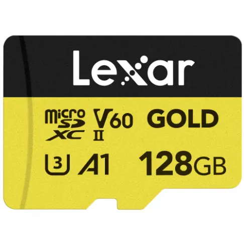 Carte microsd LEXAR MICROSDXC GOLD 128 GB V 60 - 1