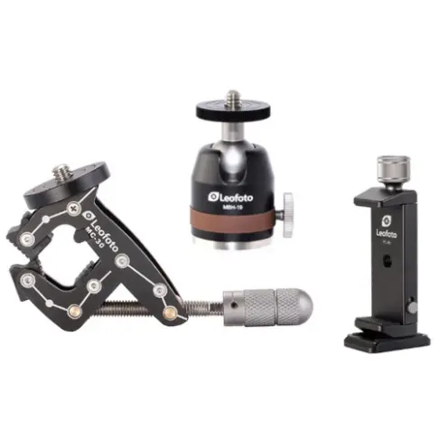 Accessoire pour pied LEOFOTO PINCE MC 30 + ROTULE MBH 19 - 1