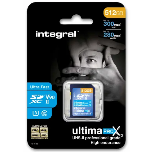 Carte mémoire INTEGRAL INSDX 512 G 300/280 U 2 - 2
