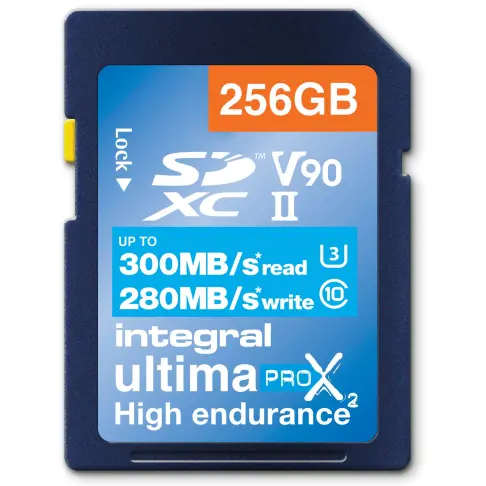 Carte mémoire INTEGRAL INSDX 256 G 300/280 U 2 - 1