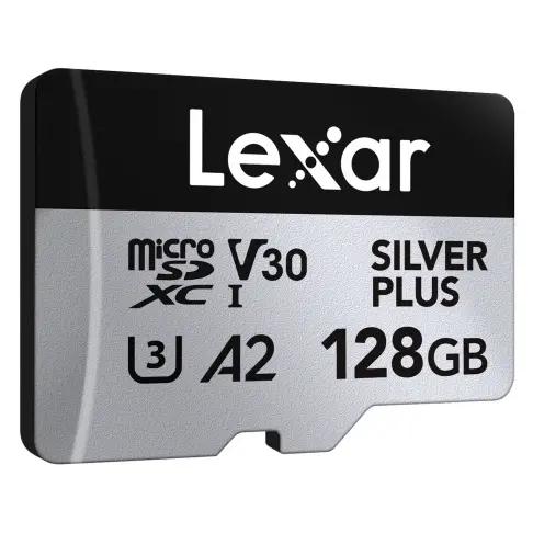 Carte micro sdxc LEXAR MICROSDXC SILVER + 128 G V 30 - 1