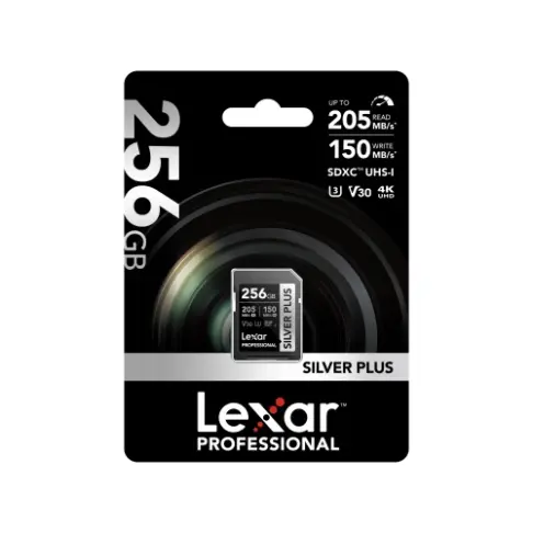 Carte sd LEXAR SDXC SILVER PLUS 256 G V 30 - 3