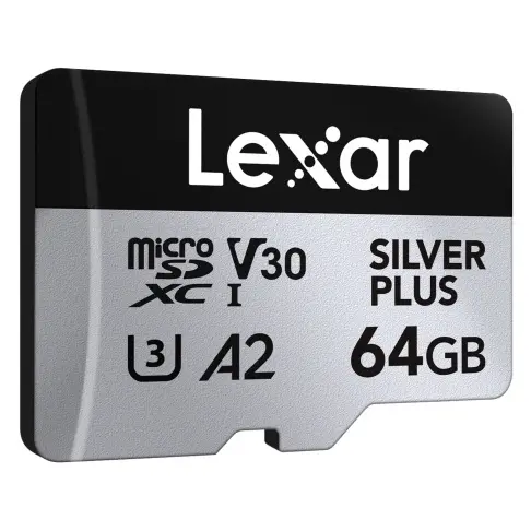 Carte micro sdxc LEXAR MICROSDXC SILVER + 64 G V 30 - 1
