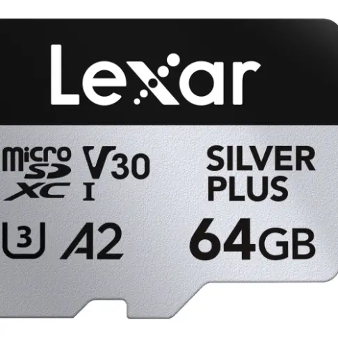 Carte micro sdxc LEXAR MICROSDXC SILVER + 64 G V 30 - 2