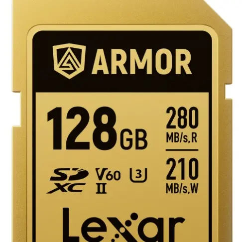 Carte mémoire LEXAR SDXC PRO GOLD ARMOR 128 V 60 - 1
