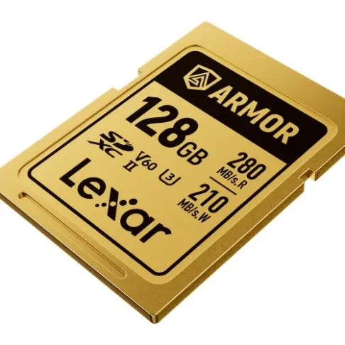 Carte mémoire LEXAR SDXC PRO GOLD ARMOR 128 V 60 - 4
