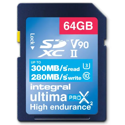 Carte mémoire INTEGRAL INSDX 64 G 300/280 U 2 - 1