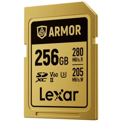 Carte mémoire LEXAR SDXC PRO GOLD ARMOR 256 V 60 - 4