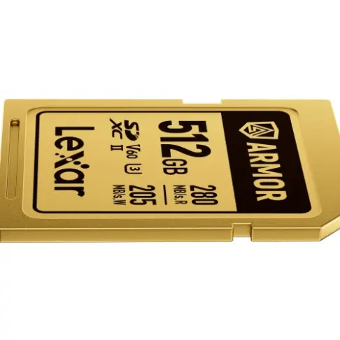 Carte mémoire LEXAR SDXC PRO GOLD ARMOR 512 V 60 - 5