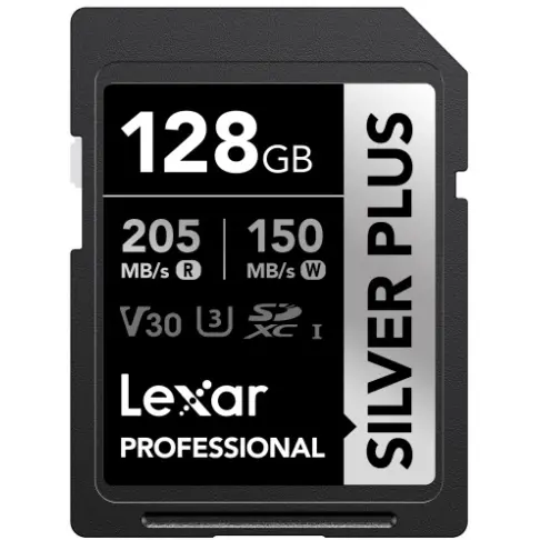Carte secure digital LEXAR SDXC SILVER PLUS 128 G V 30 - 3
