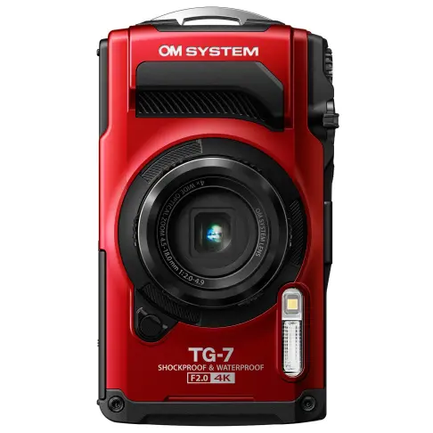 Appareil photo compact étanche OM SYSTEM TG 7 ROUGE - 2
