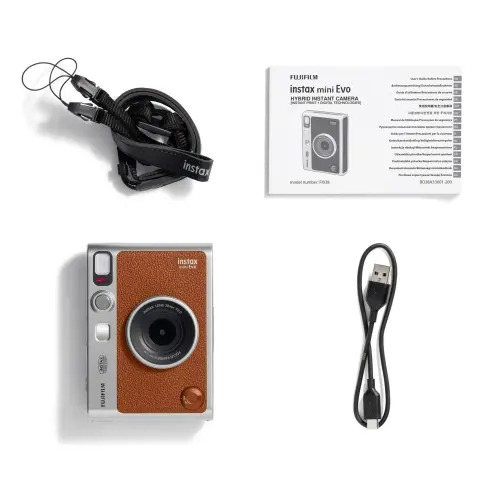 Appareil photo instantané FUJIFILM INSTAX MINI EVO MARRON - 8