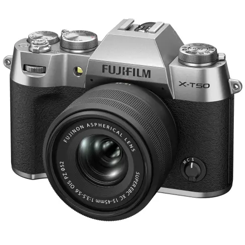 Appareil photo hybride FUJIFILM XT 50 SILVER + XC 15-45 - 2
