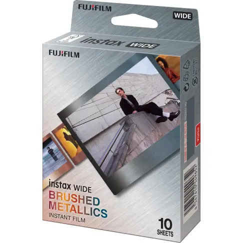Consommable instantané FUJIFILM INSTAX FILM WIDE BRUSHED METAL - 1