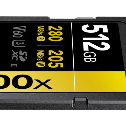 Carte mémoire LEXAR SD PRO GOLD 1800 X 512 GB V 60 - 6