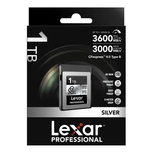 Carte cfexpress LEXAR CFEXPRESS PRO B SILVER 1 TB - 3