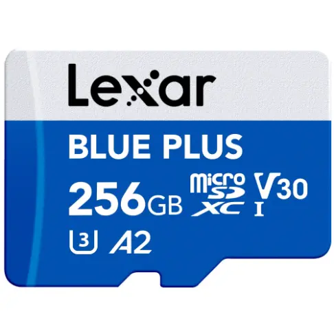 Carte microsd LEXAR MSDXC BLUE PLUS 256 G V 30 - 1