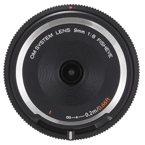 Objectif à focale fixe OM SYSTEM 9 MM PANCAKE FISHEYE NOIR OM - 5